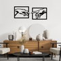 Wallity Hands Escultura de Pared de Metal Negra (2 Piezas)